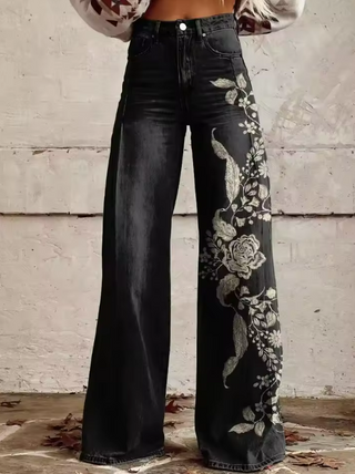 Monika™ | Bohemiškos elegantiškos kelnės