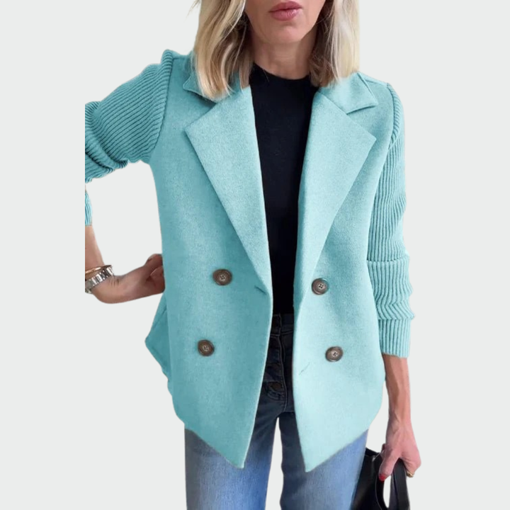 Eglė™ – megztinis-švarkelis rudeninis elegantiškas