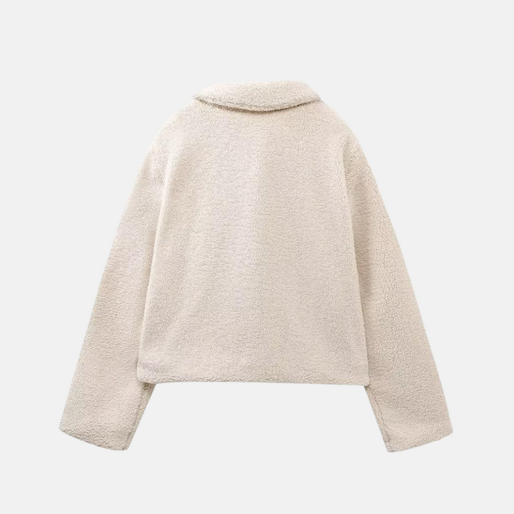 Aldona™ – Elegantiška Trumpa Fleece Striukė