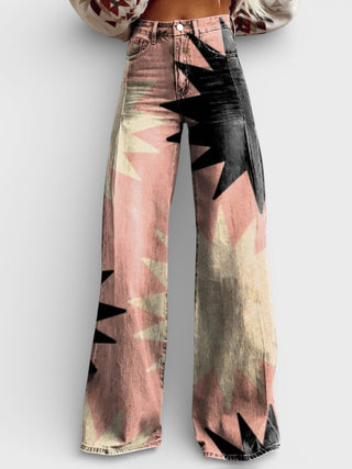 Simona™ | Bohemiškos elegantiškos kelnės