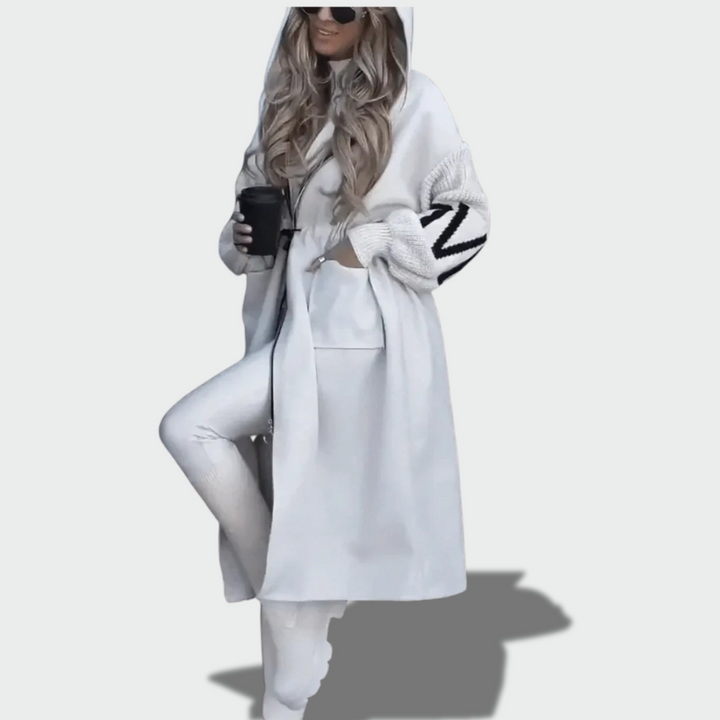 Gabija™ – Ėriuko paltukas su gobtuvu šiltam rudeniui