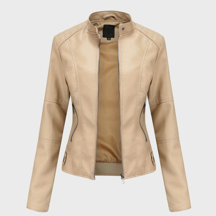 Skaistė™ – Elegantiška odinė striukė