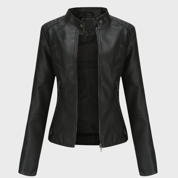 Skaistė™ – Elegantiška odinė striukė