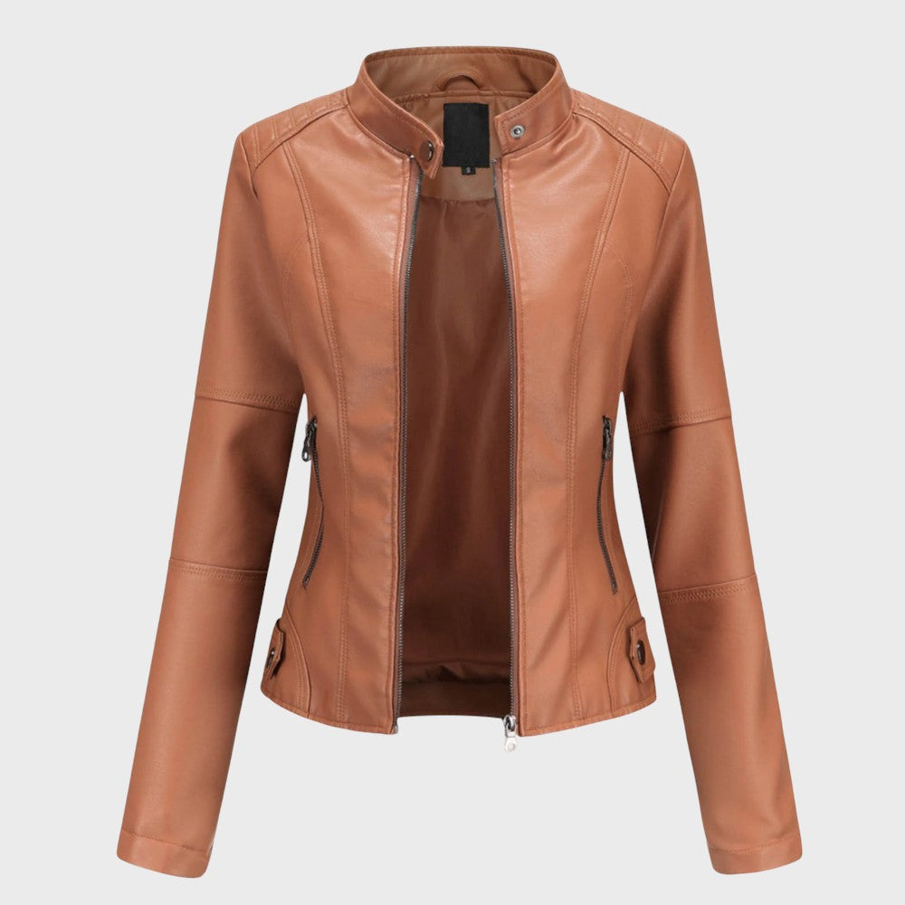 Skaistė™ – Elegantiška odinė striukė