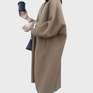 Lukrecija | Elegantiškas ilgas vilnonis paltas