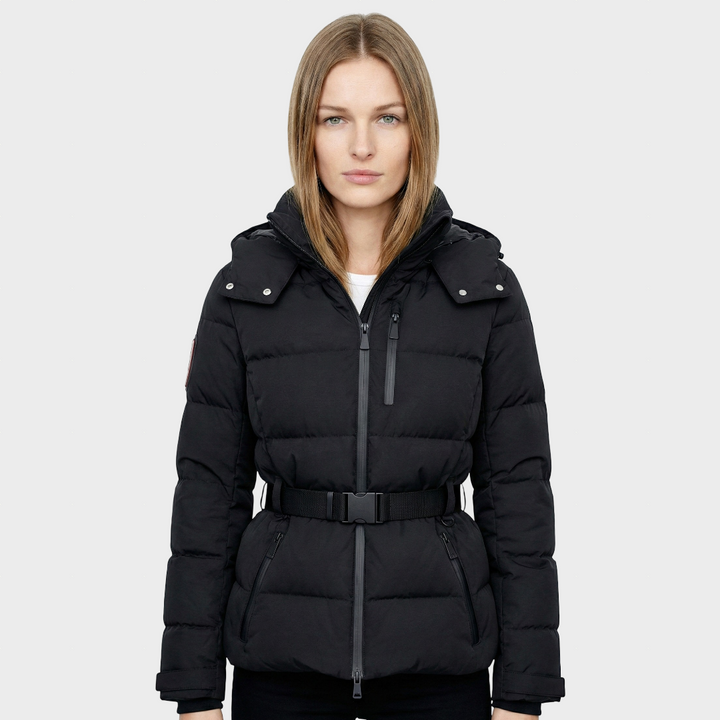 Dina™ – Elegantiška Puffer Striukė su Diržu
