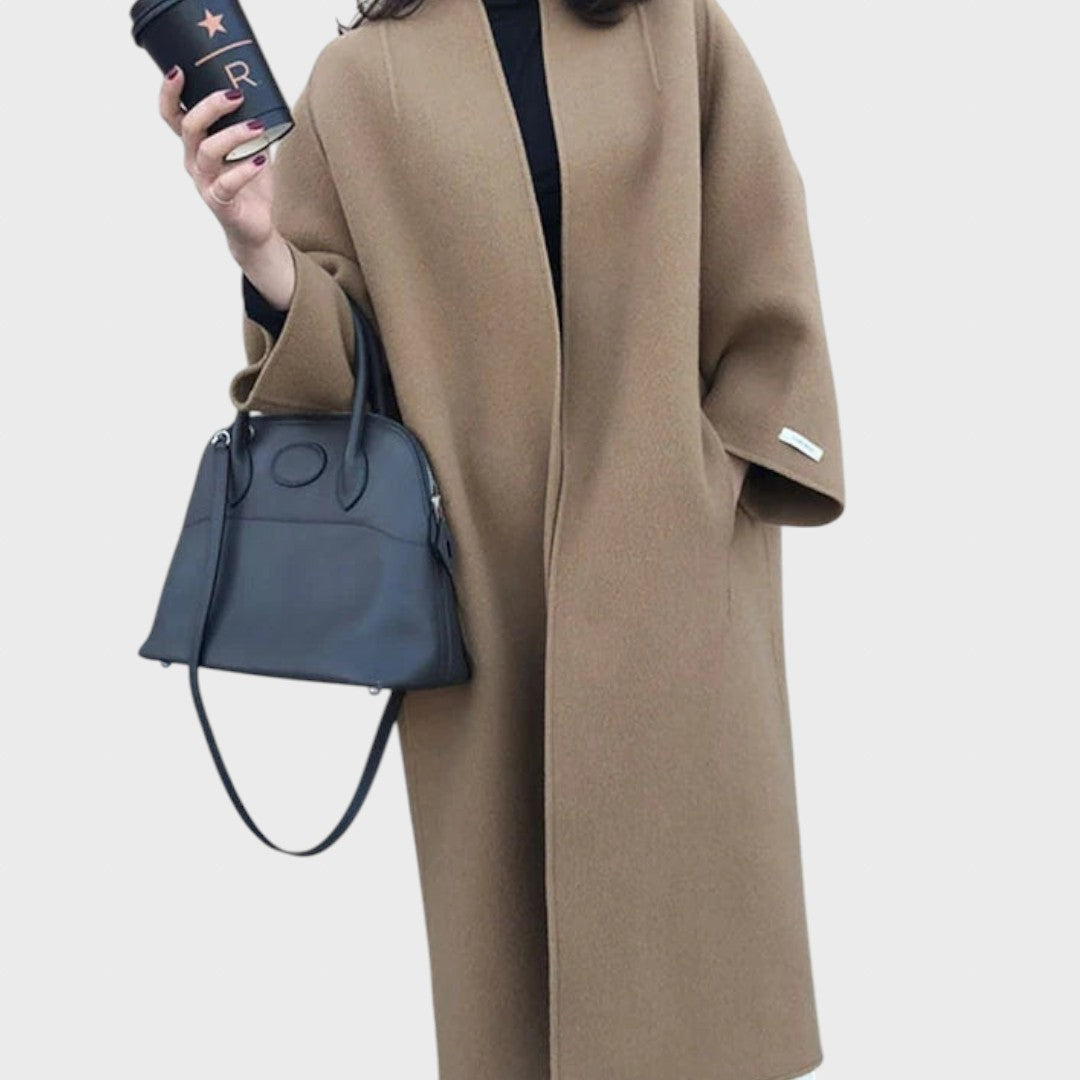 Lukrecija | Elegantiškas ilgas vilnonis paltas
