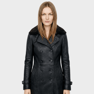 Ema™ – Elegantiškas odinis paltas rudeniui