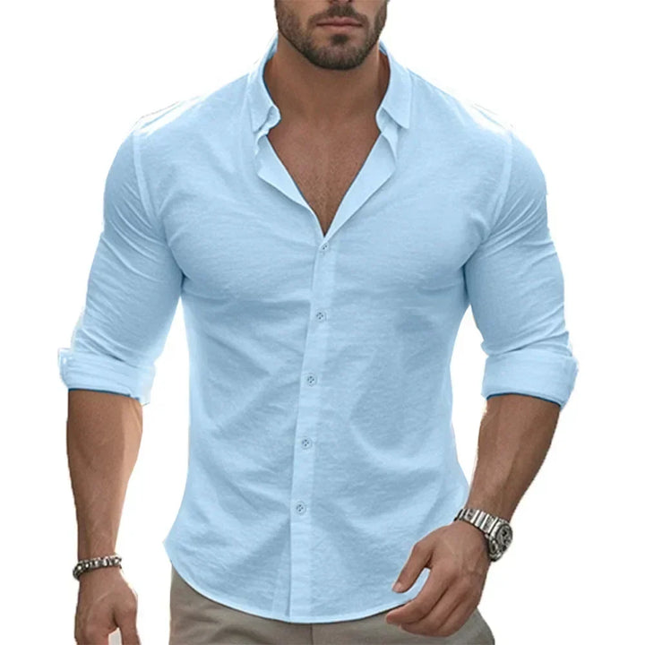Domantas™ | Elegantiški lino marškiniai