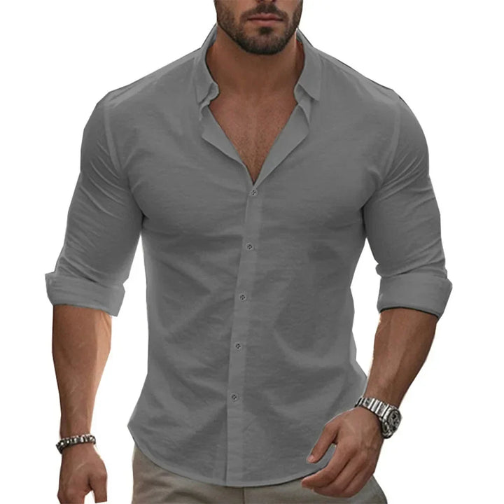 Domantas™ | Elegantiški lino marškiniai